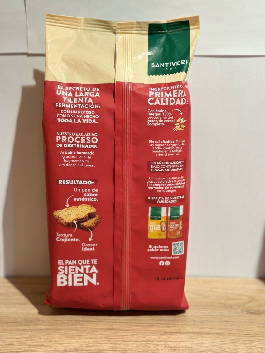 Tostadas de pan 100% integral