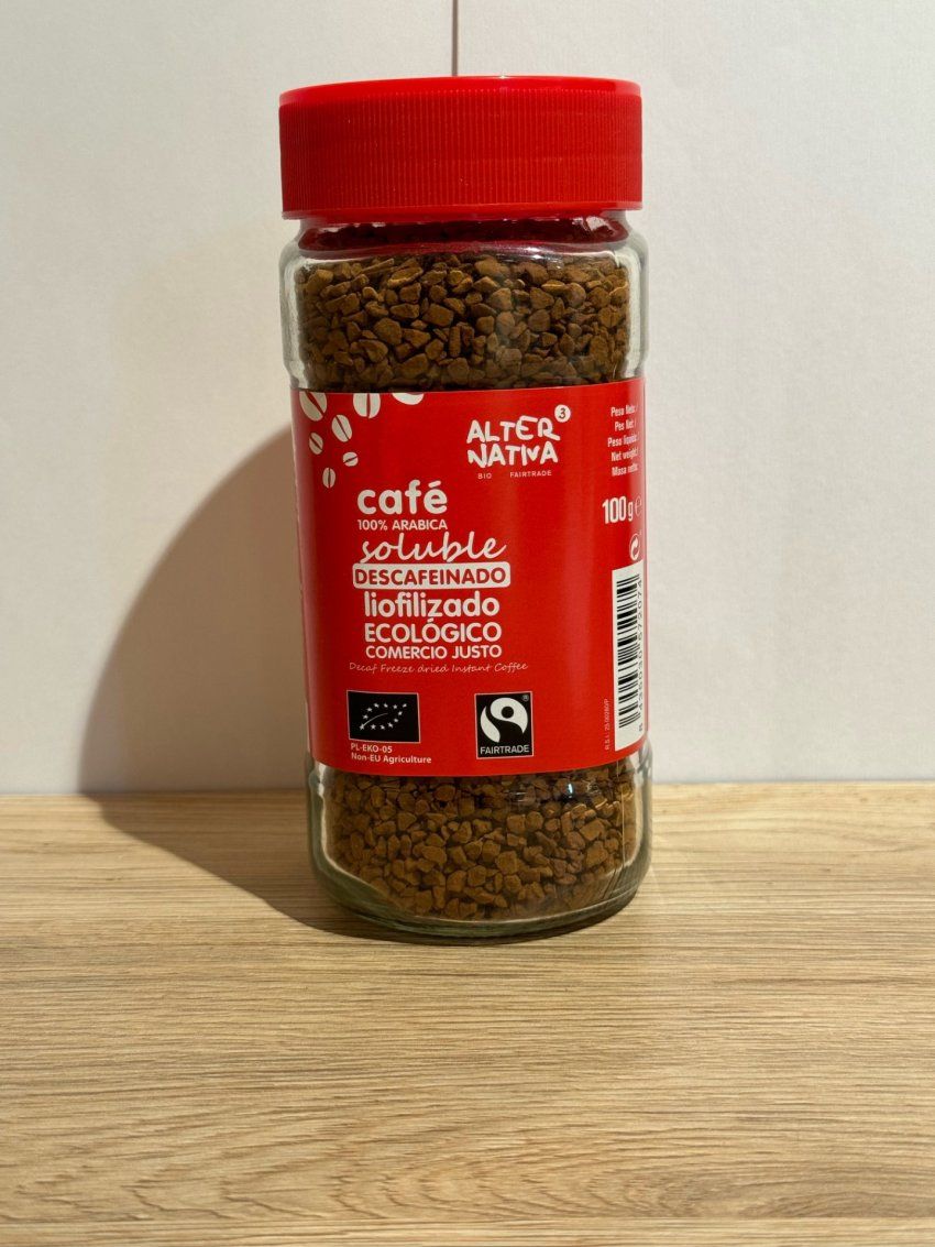 CAFÉ SOLUBLE DESCAFEINADO LIOFILIZADO